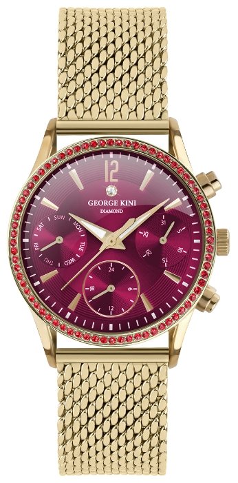 GK.26.Y.12Y.2.Y.6  кварцевые наручные часы George Kini "BRILLIANT"  GK.26.Y.12Y.2.Y.6